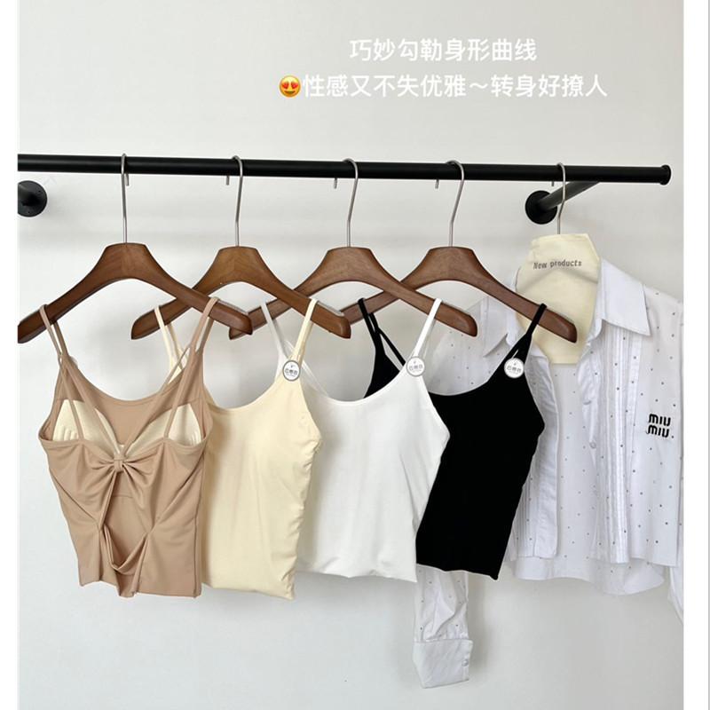 Crisscross Back Cami With Built In Bra OneSize
