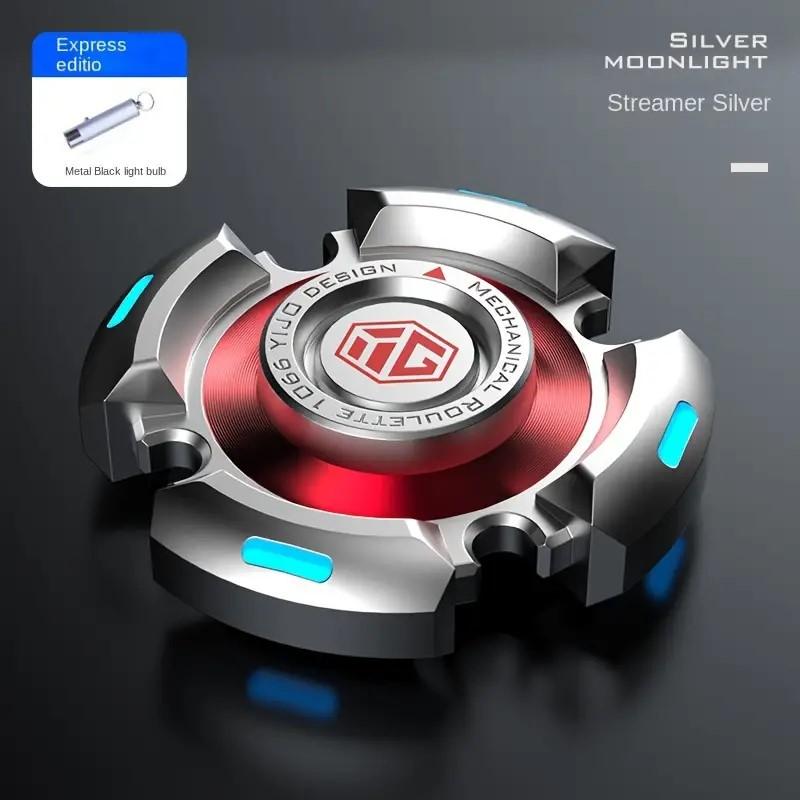 

Fidgeting Spinners For Adults And Kids, Stress Stress Ease Figets Toy Set, Metal Finger Hand Spinner Toy Sets With Luminous Light