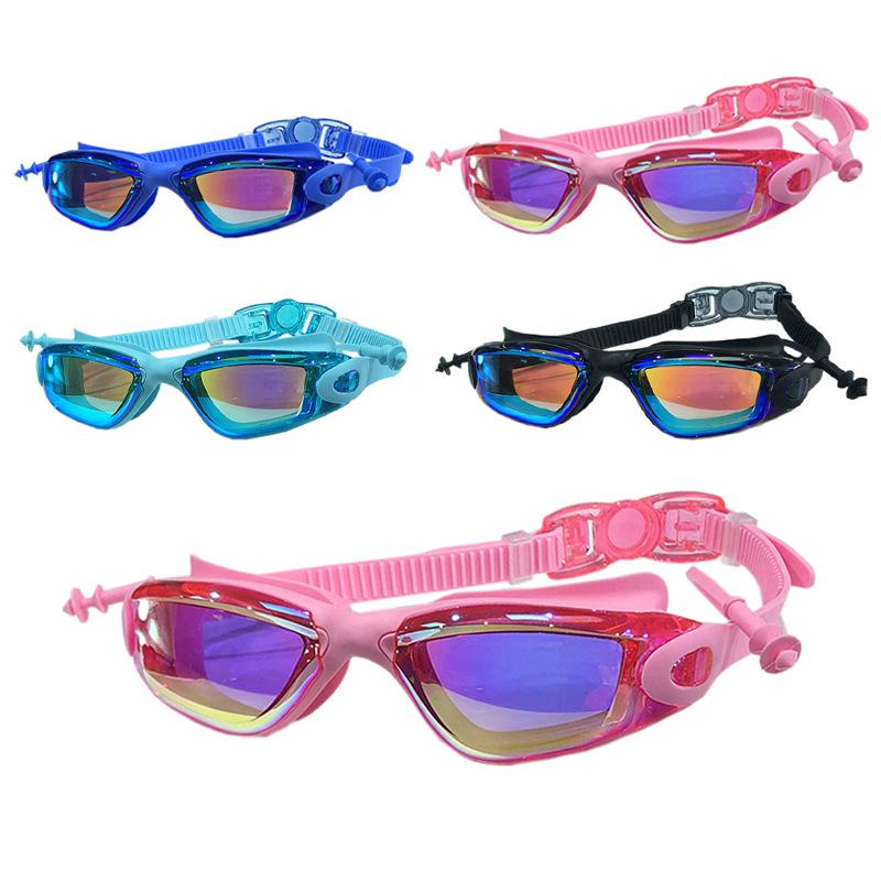 Large Frame HD Anti-Fog Waterproof Adult Swimming Goggles