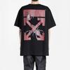 OFF WHITE Oversized tričko s potiskem pavoučích šípů OMAA038S201850011024