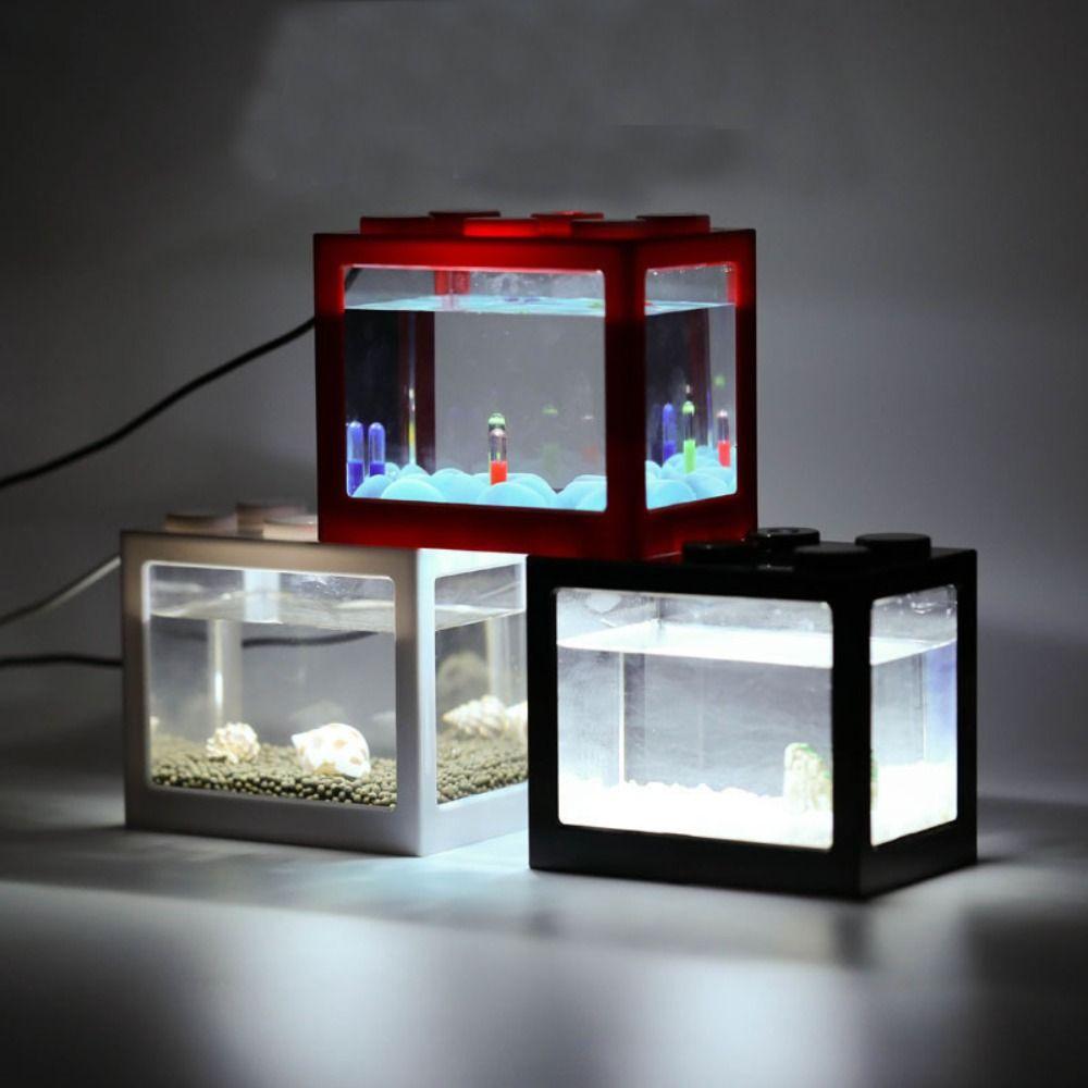 USB-Mini-Aquarium, Mini-Mikro-Landschaftsbox, Heimdekoration, kleiner Öko-Zylinder, Büro