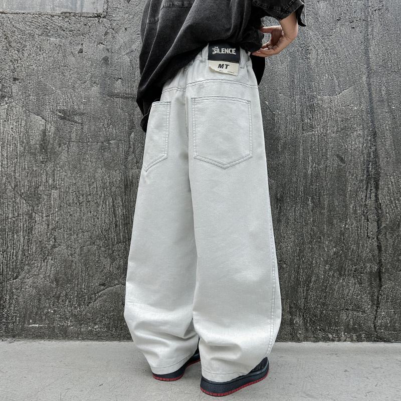 Children Fashion Spring Straight Pants for Boys Brief Casual Beige Trousers Teenager Kids Luxury Clothing High Quality