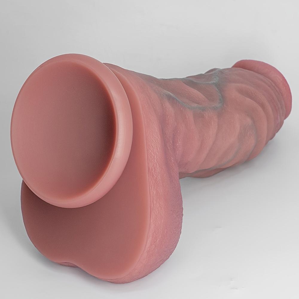 11.02" Realistic Liquid Silicone Dildo – Ultra-Soft Thick Penis with Strong Suction Cup, Body-Safe Anal & G-Spot Sex Toy for Women, Men & Couples