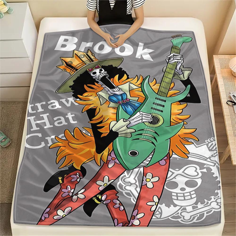 One Piece character Print Flannel Blanket,High quality Comfortable for All Seasons,Home Decor,Warmth and Comfort,Perfect for Christmas Gifts