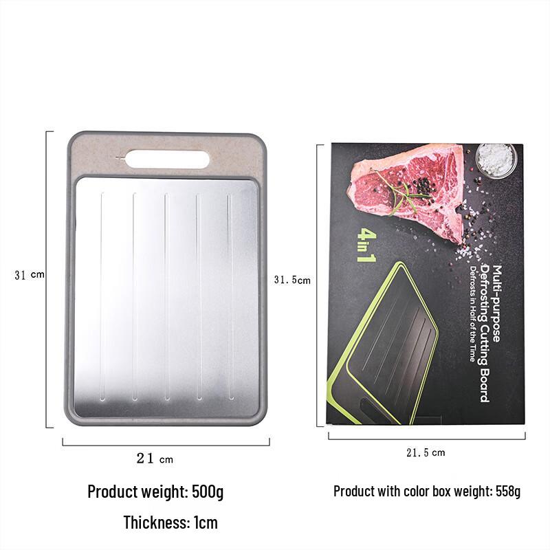 ZISIZ Double-Sided Cutting Board with Sharpener
