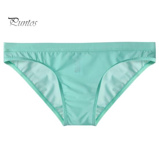 

Модные дышащие прозрачные мужские трусы с низкой талией, мужские трусы из ледяного шелка, повседневная жизнь L светло-синий