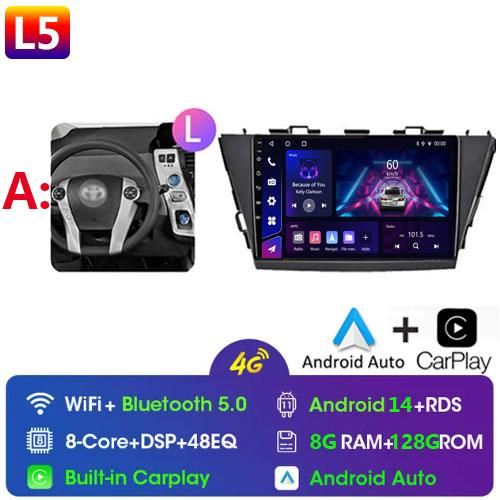 Car Radio Android For TOYOTA PRIUS V PLUS ALPHA 2012-2017 LHD/RHD Multimedia Video Player Bluetooth 5G DVD Wifi USB GPS Display