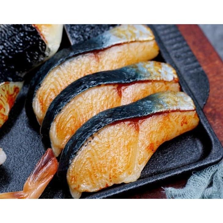 speed mao delicious-looking salmon grilled fish food sample model set 3