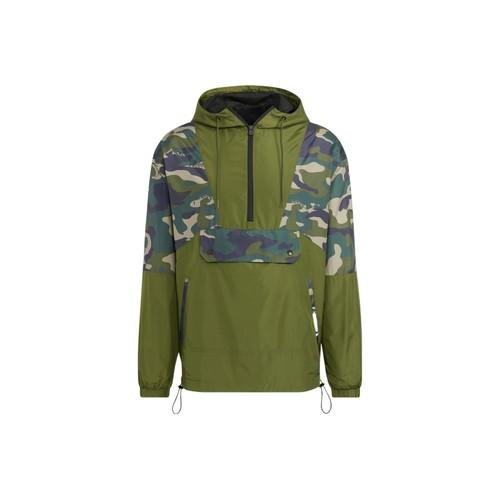 adidas Printed Half-Zip Hoodie Jacket Unisex Green XL зелёный