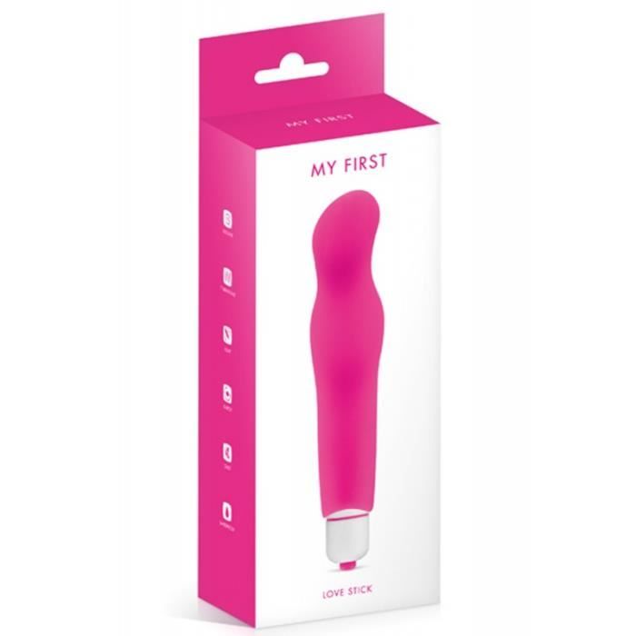 Pink G-spot Vibrator with 7 Speeds Curved Body for Vagina Pink TU