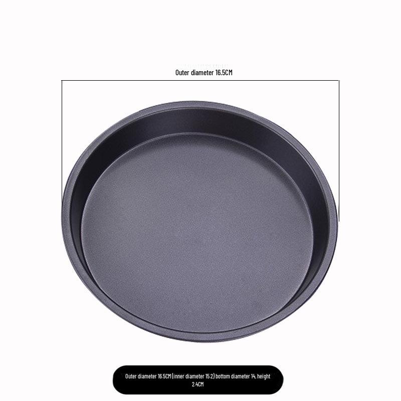 Antihaft-Pizzaform Schwarz mit breitem Rand - Erhältlich in den Größen 6", 7", 8" und 10" für Backen für die ganze Familie