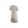 Nike Fitted Embroidered Solid Color Casual Training Breathable Short Sleeve Dress Women Dresses University-Gray White DR6003-033