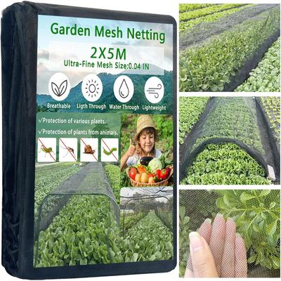 Rede de Jardim de Fibra de Vidro 2x5M Anti Pássaros Esquilos Insetos Cobertura de Vegetais Malha Resistente ao Desgaste para Tomates Pepinos Plantas