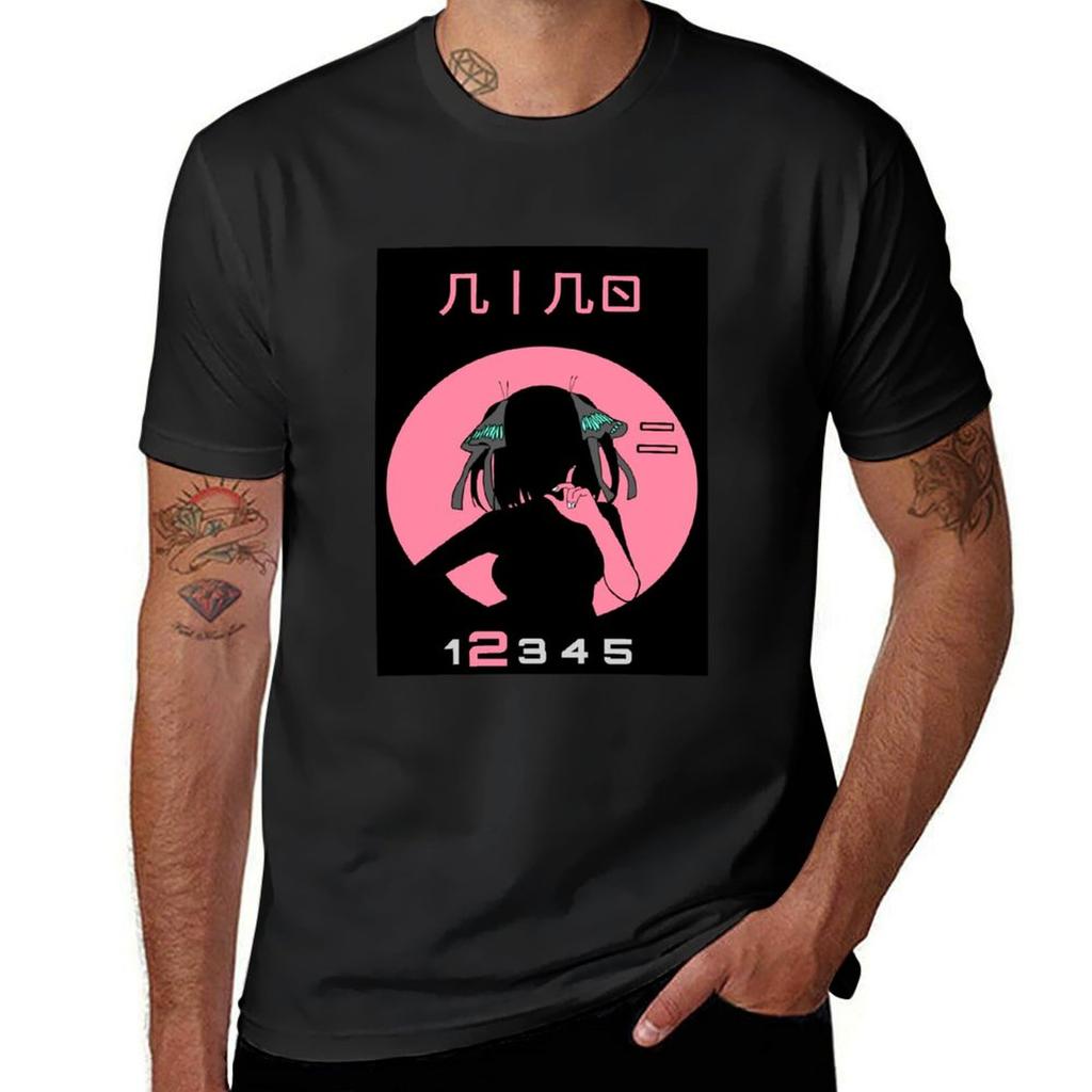 QUINTUPLET ANIME NAKANO NINO STYLE 25 TOUBON Classic Tshirt Blouse Boys Animal Print T Shirts for Men