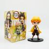 Big Head Style Demon Slayer Kimetsu No Yaiba Anime Figurines PVC Dolls Desktop Decoration Model Toys Festival Gifts Box