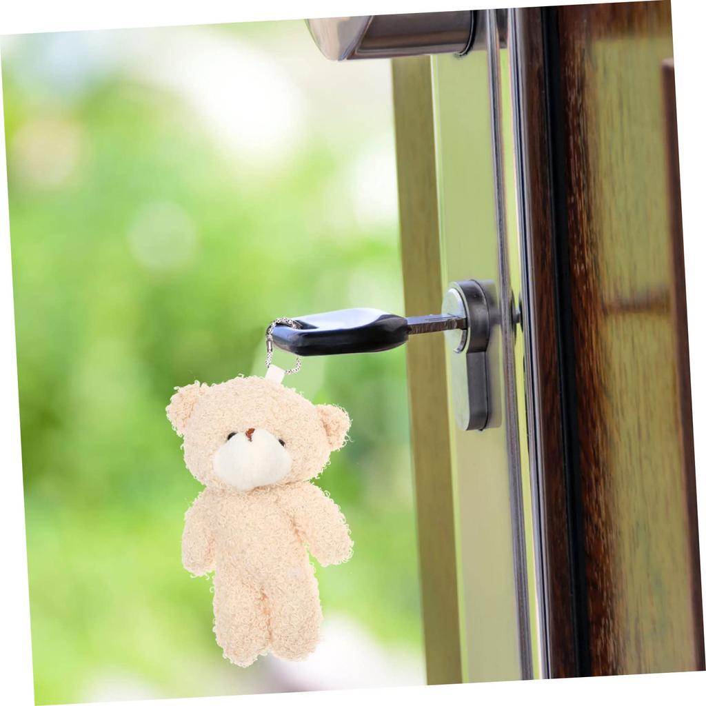 Toddmomy 12-teilige Teddybären-Puppen, Stoffbären, Mini-Bären, Tieranhänger-Schlüsselanhänger, Mini-Plüschtiere, sperrig, Valentinstagsgeschenk