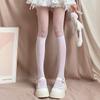 Black Spliced Stockings: Bare Leg, Sexy Romper, Over-the-Knee Fishnet for Women