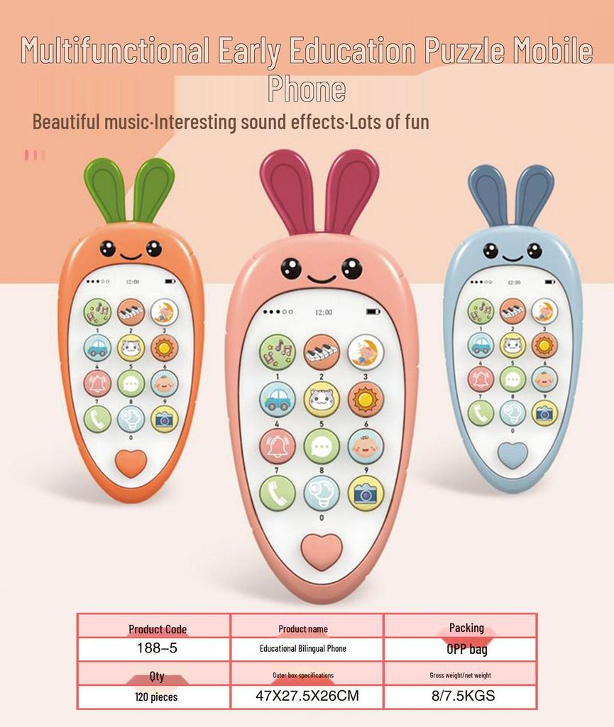Kids' Educational Music Phone Toy - Interactive Learning for Children
