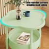 2 Tier Side Table, End Table Side Table Waterproof Small Sofa Coffee, Side Tables Bedroom Indoor Outdoor With Removable Tray For Living Room Bedroom B
