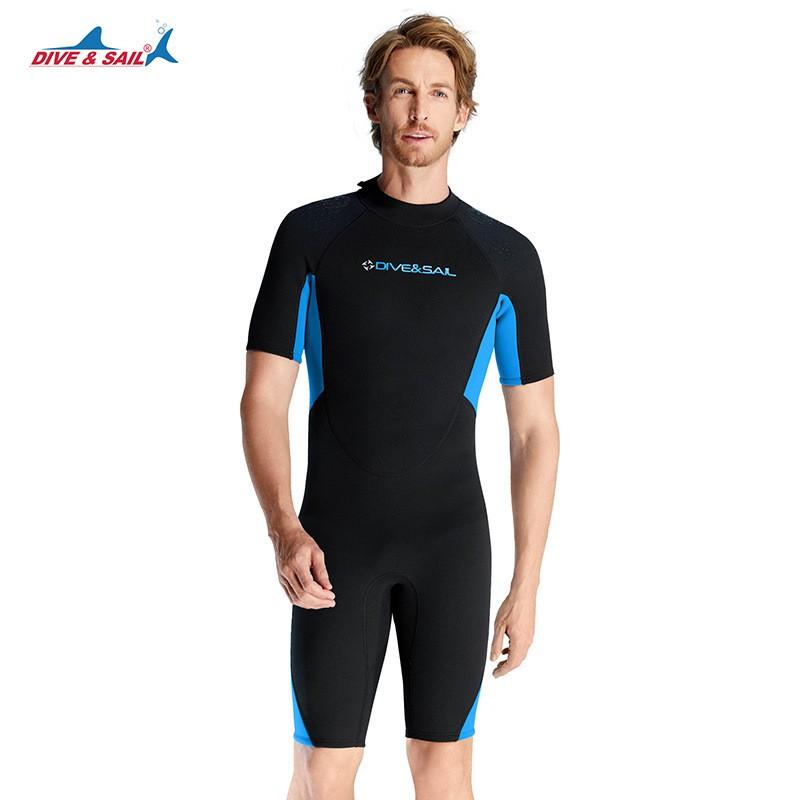 3mm Neoprene Wetsuit Men Women Scuba Diving Snorkeling Surfing Swimming Warm Thermal Short Sleeve Shorts