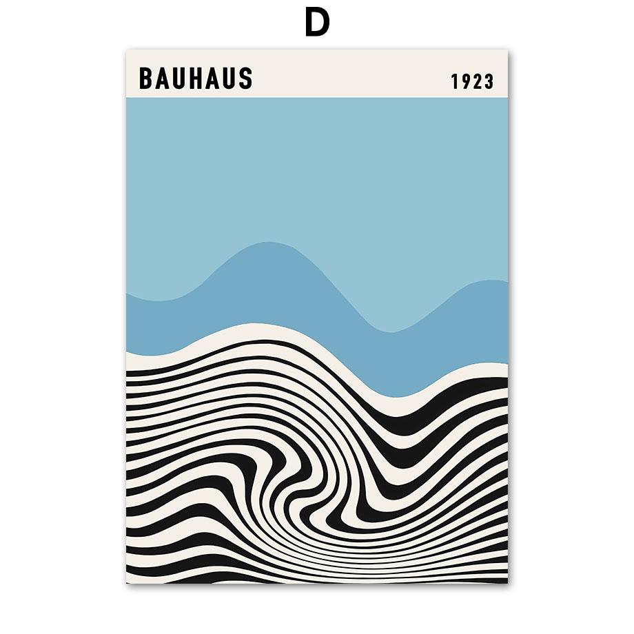 Blue Flower Market Posters and Prints Bauhaus William Morris Wall Art Canvas Painting Nordic Living Room Home Decoration Fresco