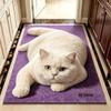 Pet Themed Animal Shaped Carpet 3D Printed Diatom Mud Mat Cat-Shaped Area Rug  Home Floor Decor