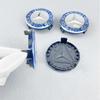 4PCS 75MM Blue Wheel Hub Cap Emblem Badge For Mercedes Benz C180 C200 E200 E260 E300 ML350 A1714000025 W230 W210 W211 W221 W219