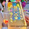 LED Acrylic Erasable Fluorescent Drawing Board for Kids