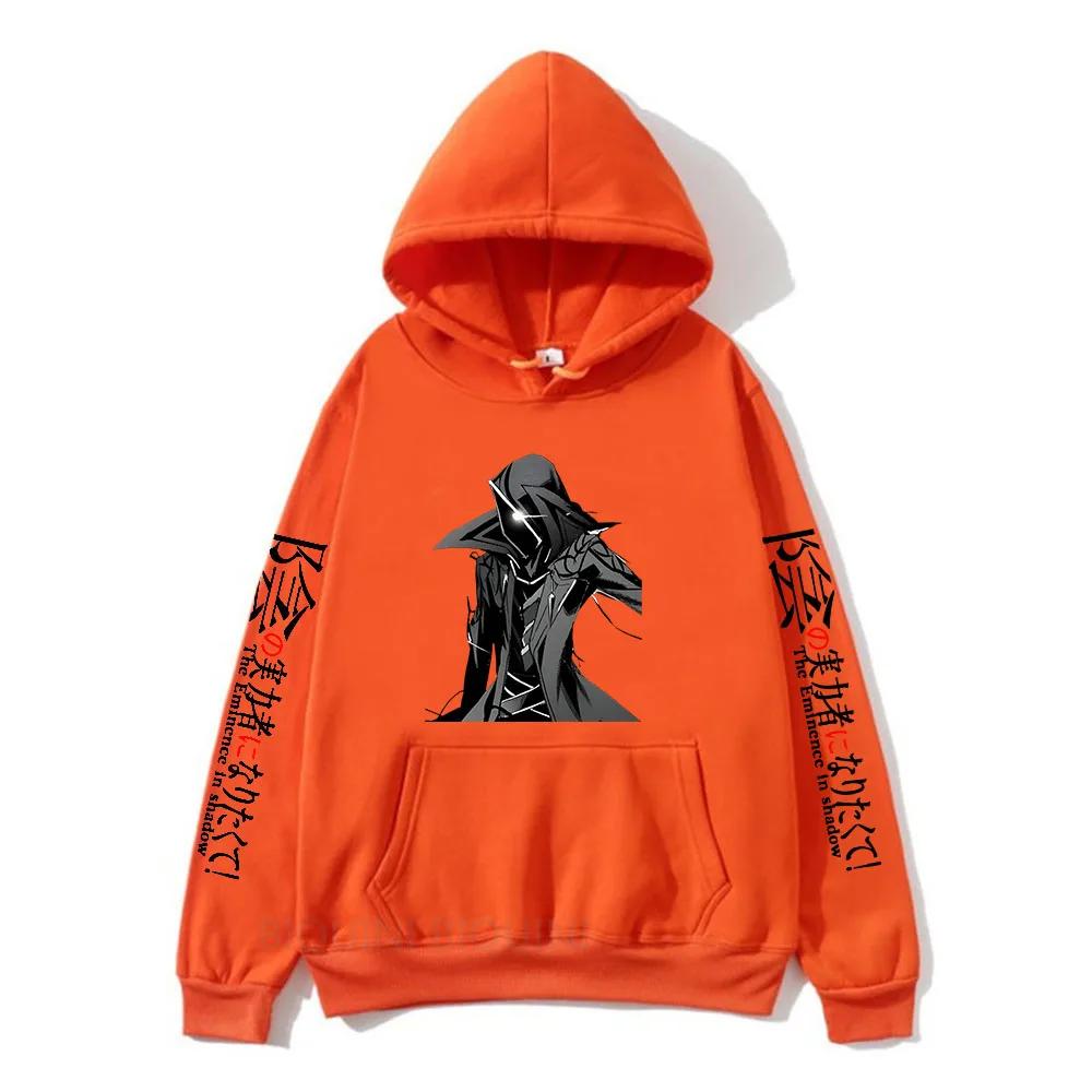 

The Eminence In Shadow Hoodies Cid Kagenou Anime Graphic Sweatshirts Kage No Jitsuryokusha Ni Naritakute Pullovers Mens Hoodie XL помаранчевий