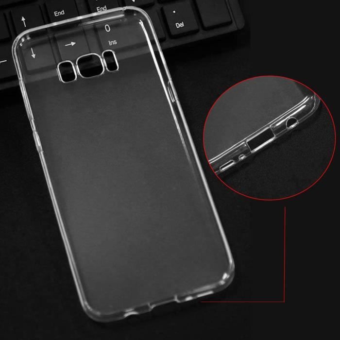 Coque de Protection - HONGWE - Samsung Galaxy S8 Plus - Ultra Transparente - Silicone TPU - Souple