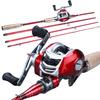 Baitcating Fishing Rod Reel Combos2.1m / 2.4m Rod z kołowrotkiem 18BB Outdoor Sports Fishing Set