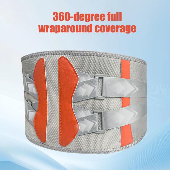 Heated Waist Brace Back Pain Relief Cordless Heating Pad with Massager Men Women Adjustable Heat Therapy