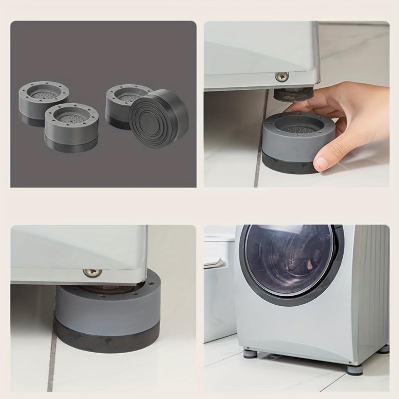 Washer & Dryer Pedestals, Noise Dampening, Protects Laundry Room Floor, Anti Vibration Pads for Washing Machine