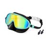 Children's Large Frame Swim Goggles with Nose Cover, Waterproof Anti-Fog, for Boys and Girls