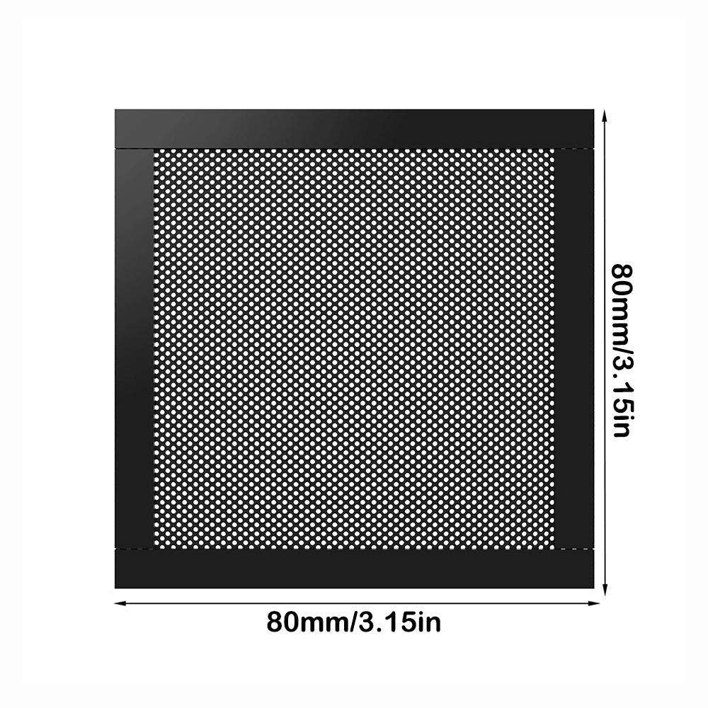Schwarzes PC-Lüfter-Staubgitter PVC PC-Kühlerfilter Neue Computer-Lüftergitter Computer-Kühlerlüfter