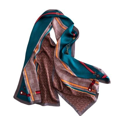 British Plaid Silk Scarf