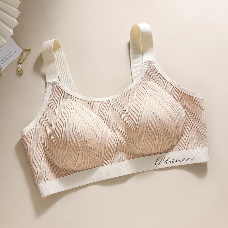 

Дышащий бюстгальтер Женский спортивный бюстгальтер с защитой от просвечивания Женский собирающий бюстгальтер Пуш-ап 6XL бежевый