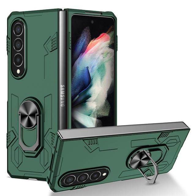 

Чехол для Z Fold4 Fold3 Samsung Z Fold 2 1, противоударный, против царапин, чехол Mecha, черный, зеленый, синий for Galaxy Z Fold 4 темно-зеленого