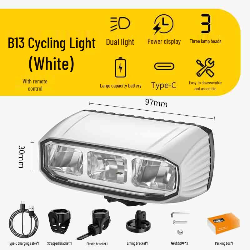 UOSU Multiple LED High/Low Beam Bicycle Headlight