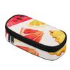 Pen Case Simple Design Durable Polyester Fabric Zipper Closure with Main Compartment Mesh Pocket and Pen Slots for Everyday Study