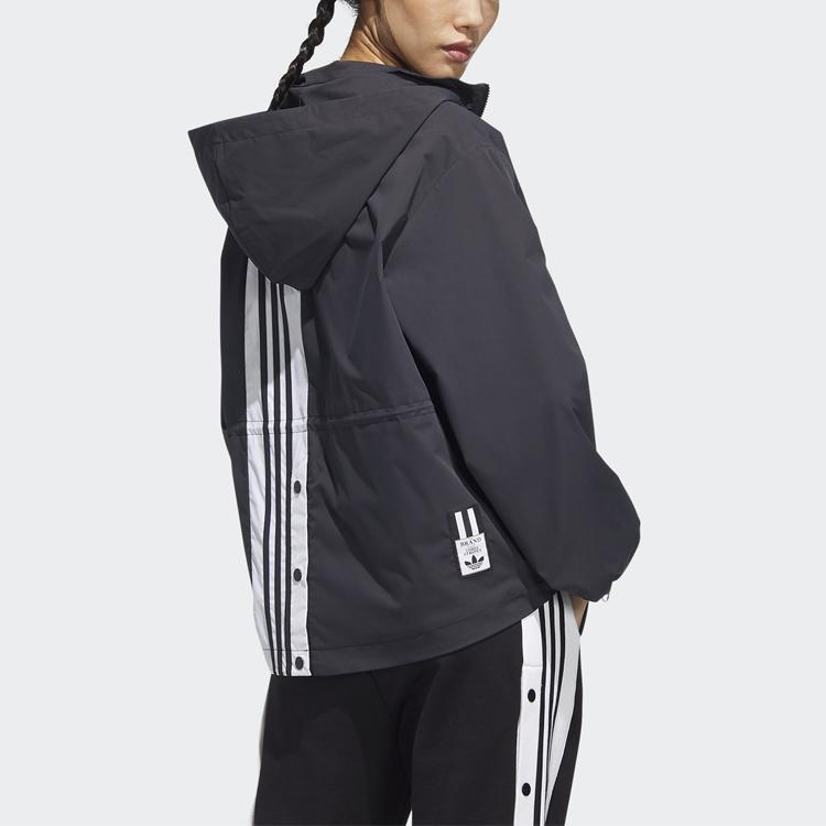 Adidas Originals Adibreak Sports Hooded Jacket Women Jackets Black HH9460