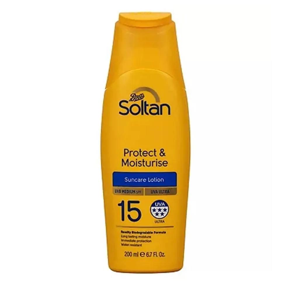 Soltan Lotion 200ml 1 Pack Protect & Moisture Soltan Protect & Moisturise Lotion SPF15 200ml