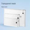 Transparent A4 Mesh Zipper File Bag - Waterproof Exam Paper & Document Holder