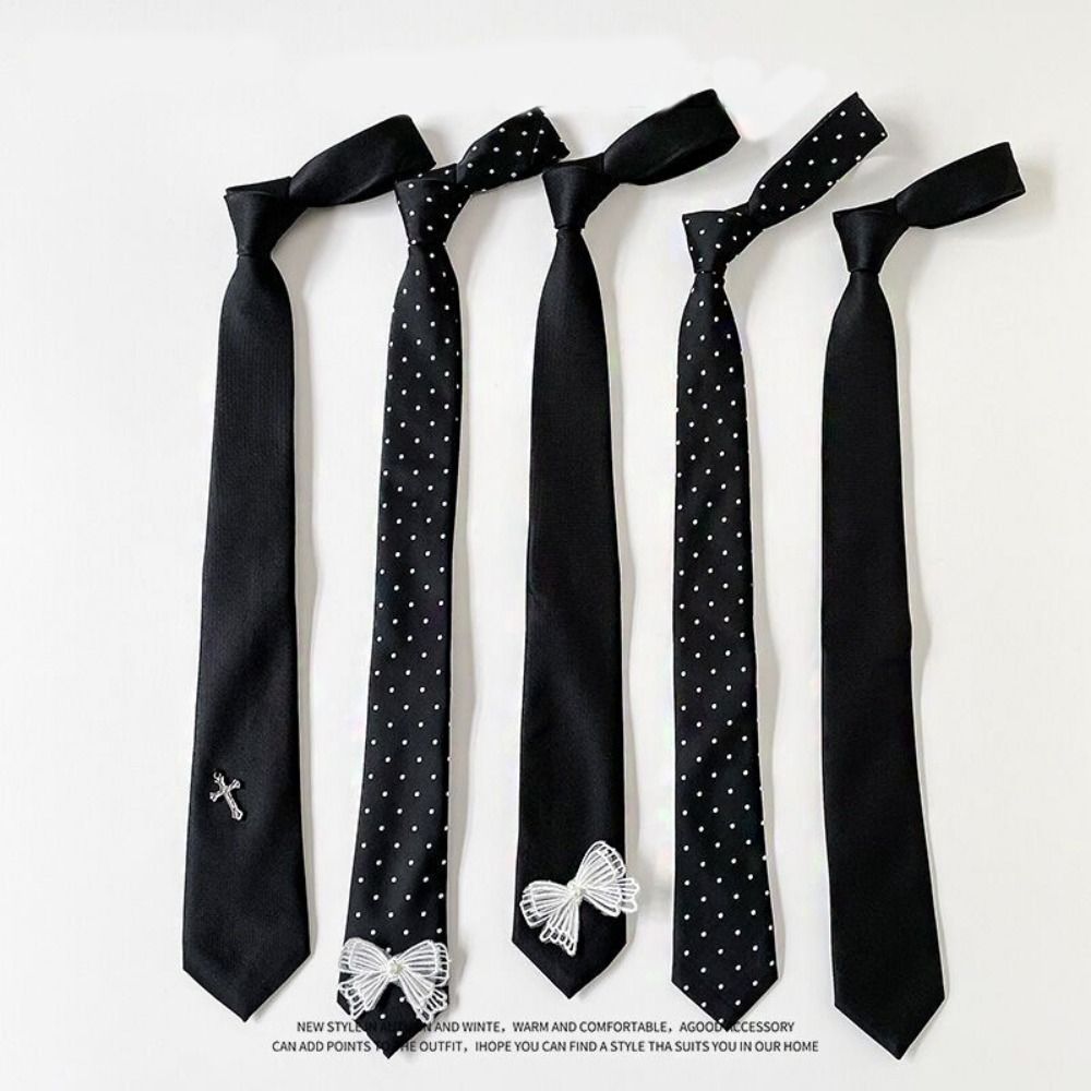 Temperament Korean Polka Dot Tie Wave Point Bowknot JK Uniform Necktie College Style Printed Belt Accessories Men