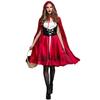 Pinse Halloween Little Red Riding Hood Costume - Adult European & American Cosplay Party Outfit
