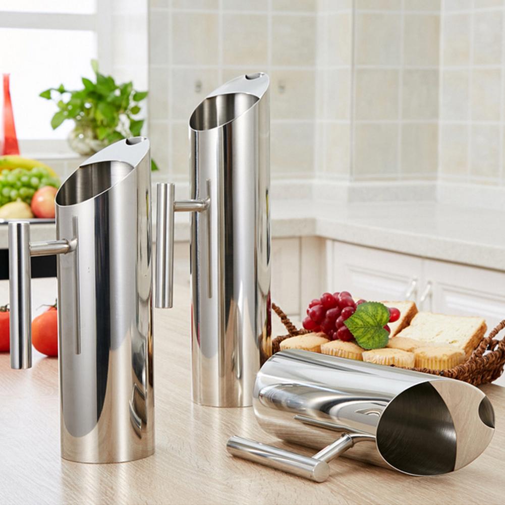 1/1.5/2L Stainless Steel Pitcher Pot for Bar Hotel KTV Restaurant Fantastic Kitchen Cold Water Wine Juice Water Jug DropShipping