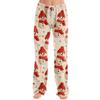 Women's Casual Christmas Print Pants Loose Fit Holiday Trousers