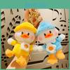 Cute Egg Backpack Duck Key Ring Soft Plush Keychain For Kids And Couples