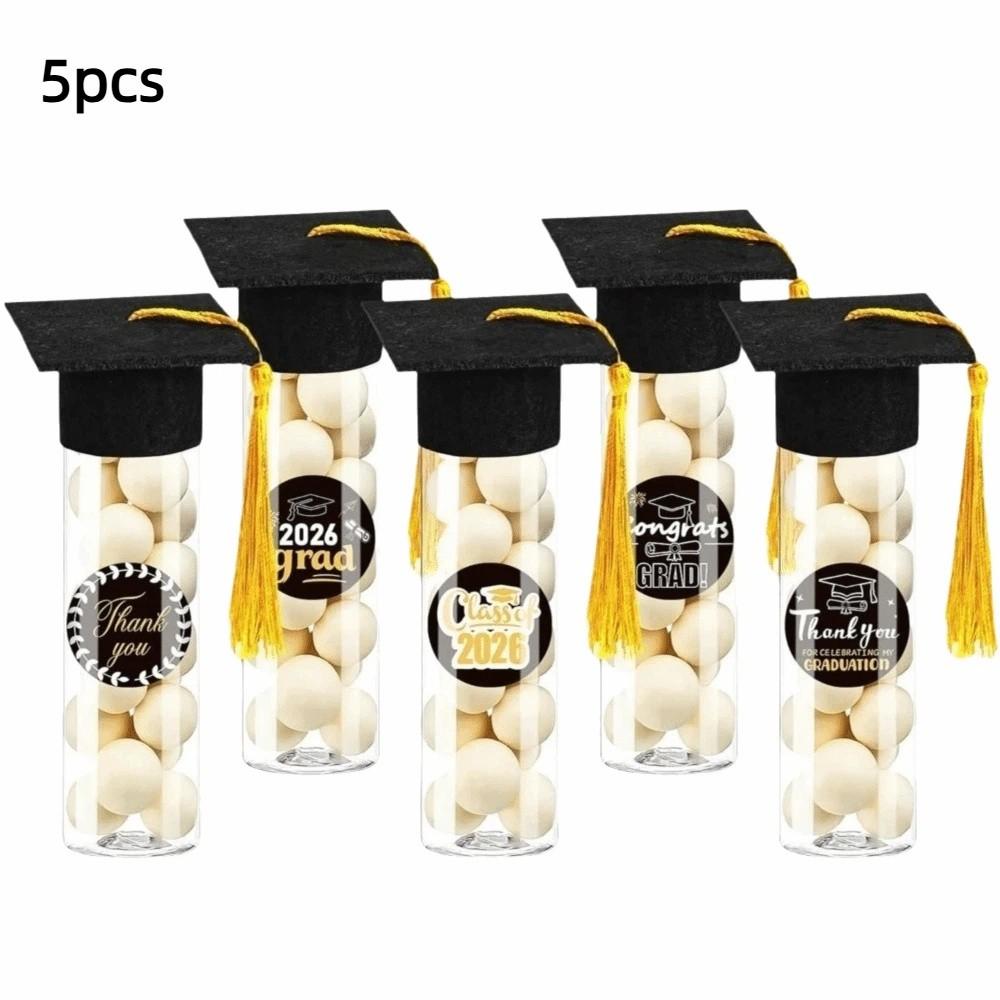 5pcs Graduation Gifts Graduation Hat Candy Pipe Graduation Hat Jar Graduation Party жёлтый