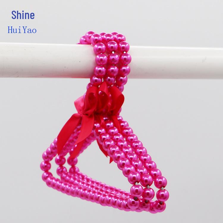 

20cm Fashion Pearl Hanger with Bow - Pet, Dog, and Children s Plastic Hanger 20CM